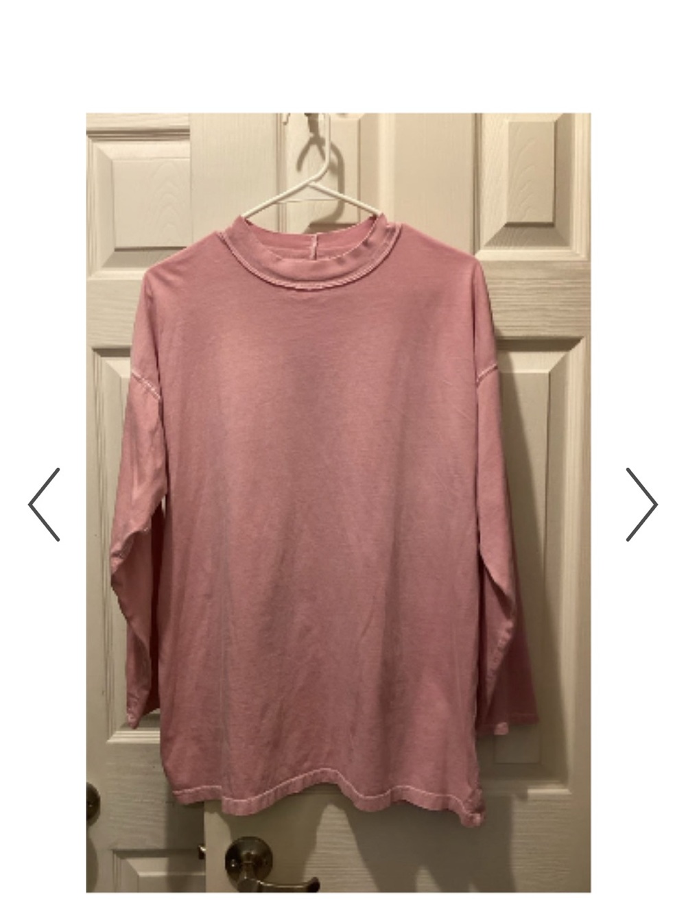 We The Free  100% Cotton light pink long sleeve baggy shirt - Women’s XS